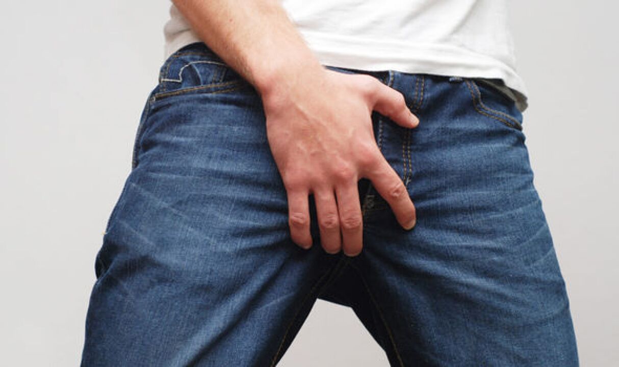 Pain in the groin in prostatitis